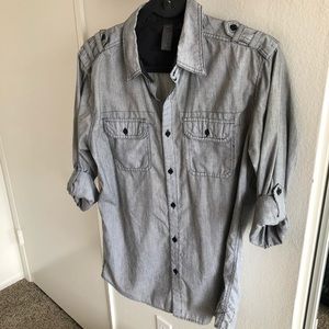 Burnside Grey Buttondown